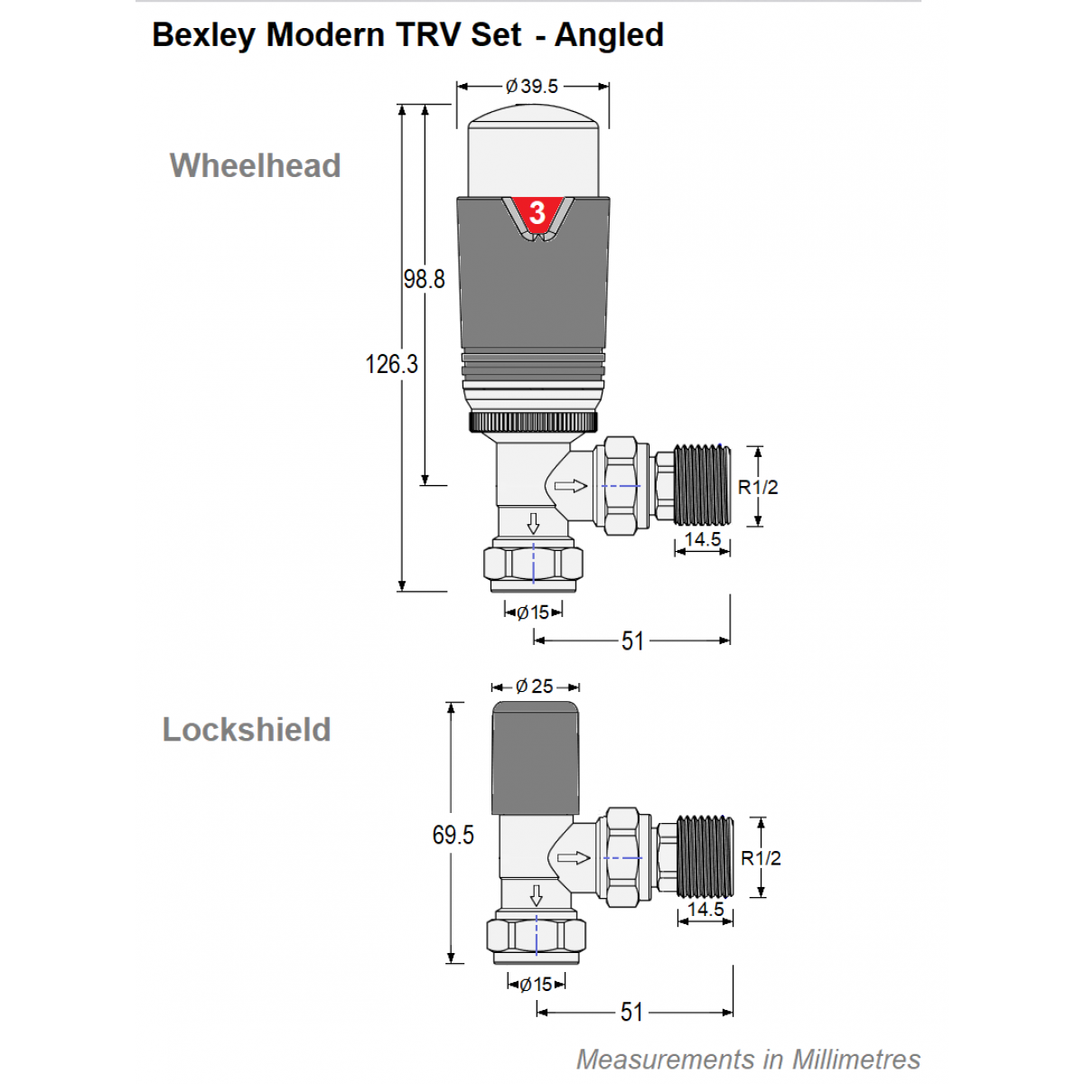 Bexley Angled TRV - All White