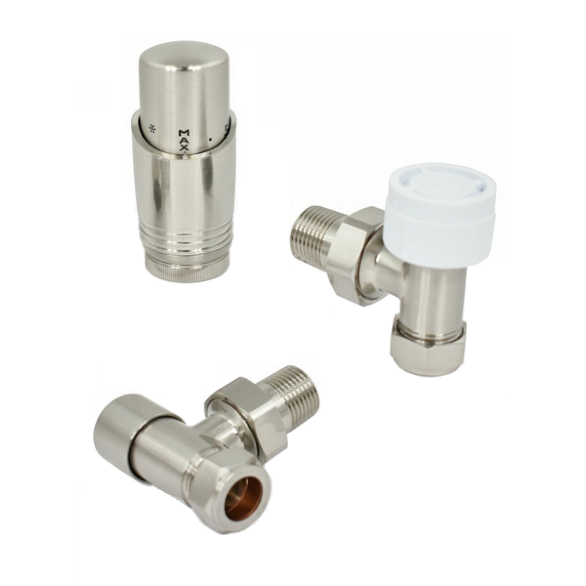 Delta Angled TRV - Brushed Nickel