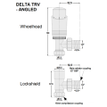 Delta Angled TRV - Chrome Delta Angled TRV - Chrome