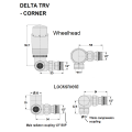 Delta Corner TRV - White Delta Corner TRV - White