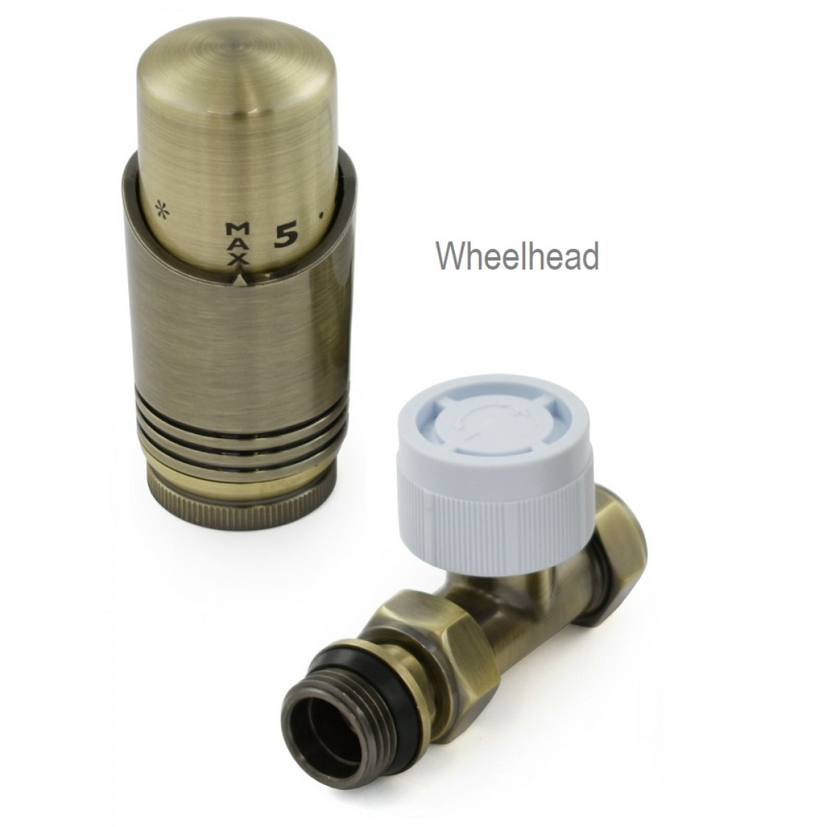 Delta Straight TRV - Antique Brass