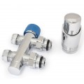 Delta Twin Straight TRV - Chrome