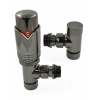 Grosvenor Angled Thermostatic Valve Set - Black Nickel