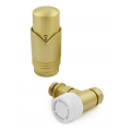 Grosvenor Angled Thermostatic Valve Set - Brushed Brass Grosvenor Angled Thermostatic Valve Set - Brushed Brass