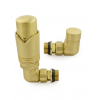 Grosvenor Corner Thermostatic Valve Set - Brushed Brass