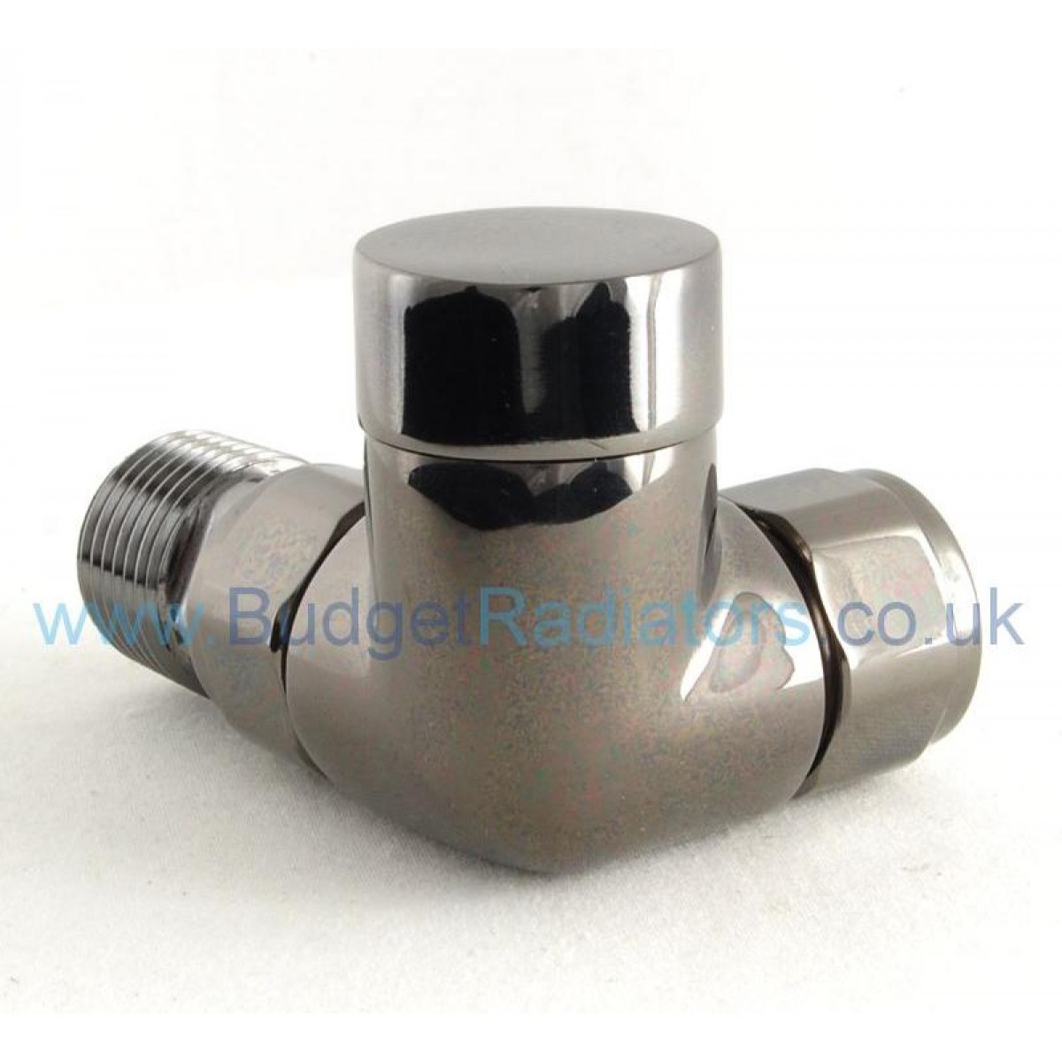 Grosvenor Corner Thermostatic Valve Set - Black Nickel