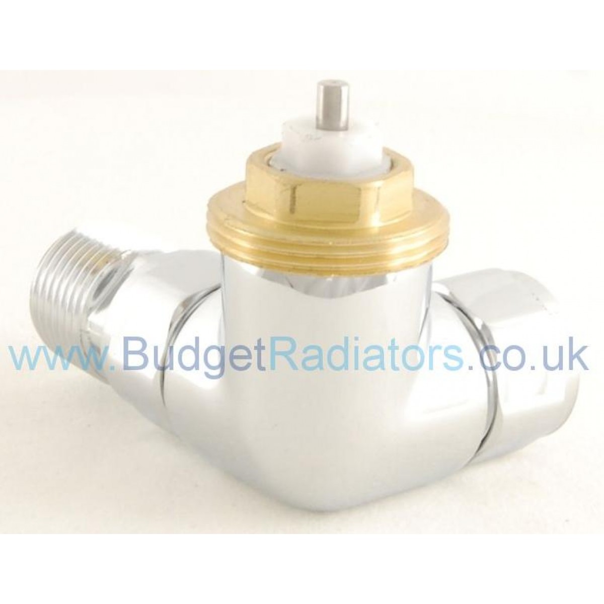 Grosvenor Corner Thermostatic Valve - White & Chrome