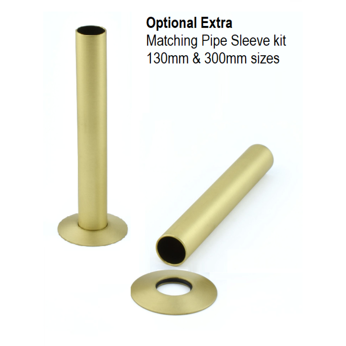 Grosvenor Straight Thermostatic Valve Set - Brushed Brass