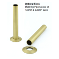 Grosvenor Straight Thermostatic Valve Set - Brushed Brass