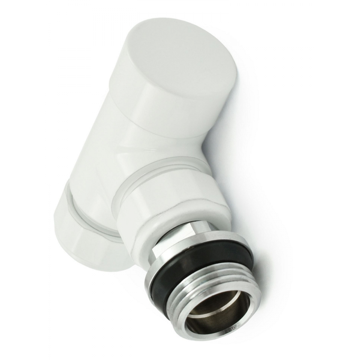 Grosvenor Angled Thermostatic Valve Set - All White