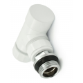 Grosvenor Angled Thermostatic Valve Set - All White Grosvenor Angled Thermostatic Valve Set - All White