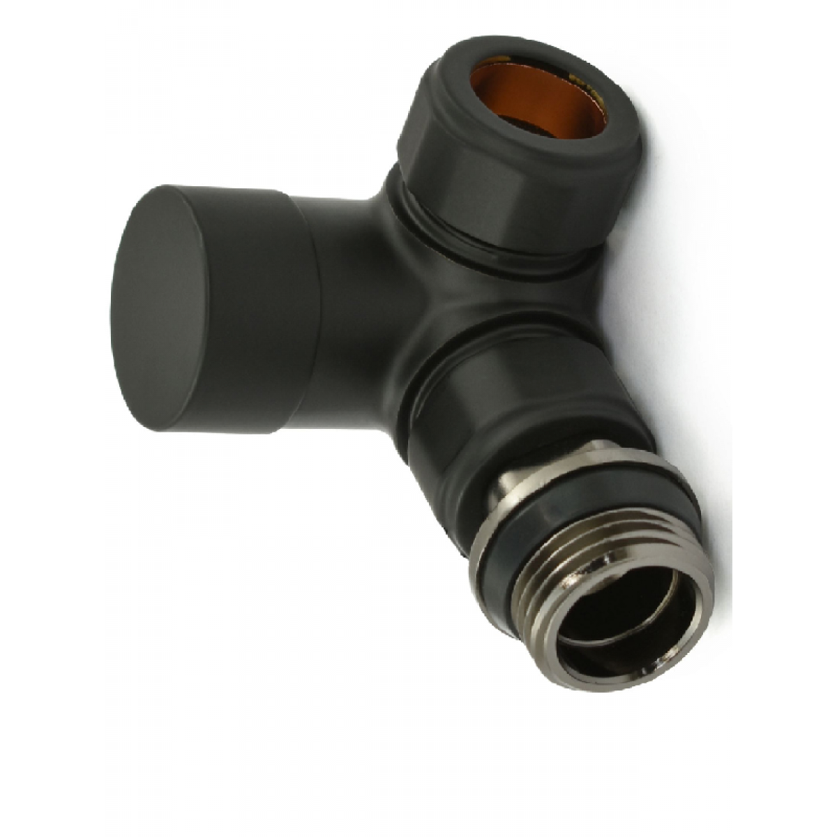 Grosvenor Corner Thermostatic Valve Set - Satin Black