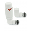 Grosvenor Corner Thermostatic Valve Set - All White