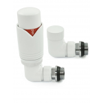 Grosvenor Corner Thermostatic Valve Set - All White