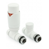 Grosvenor Straight Thermostatic Valve Set - All White