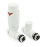 Grosvenor Straight Thermostatic Valve Set - All White
