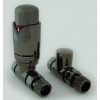 Grosvenor Straight Thermostatic Valve Set - Black Nickel