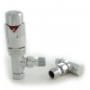 Grosvenor Angled Thermostatic Valve Set - Chrome