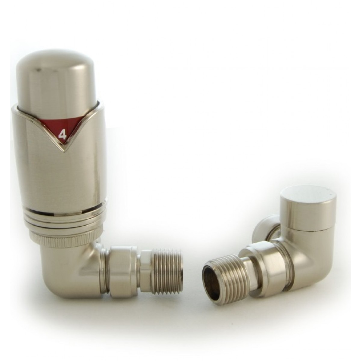 Grosvenor Corner Thermostatic Valve Set - Satin Nickel