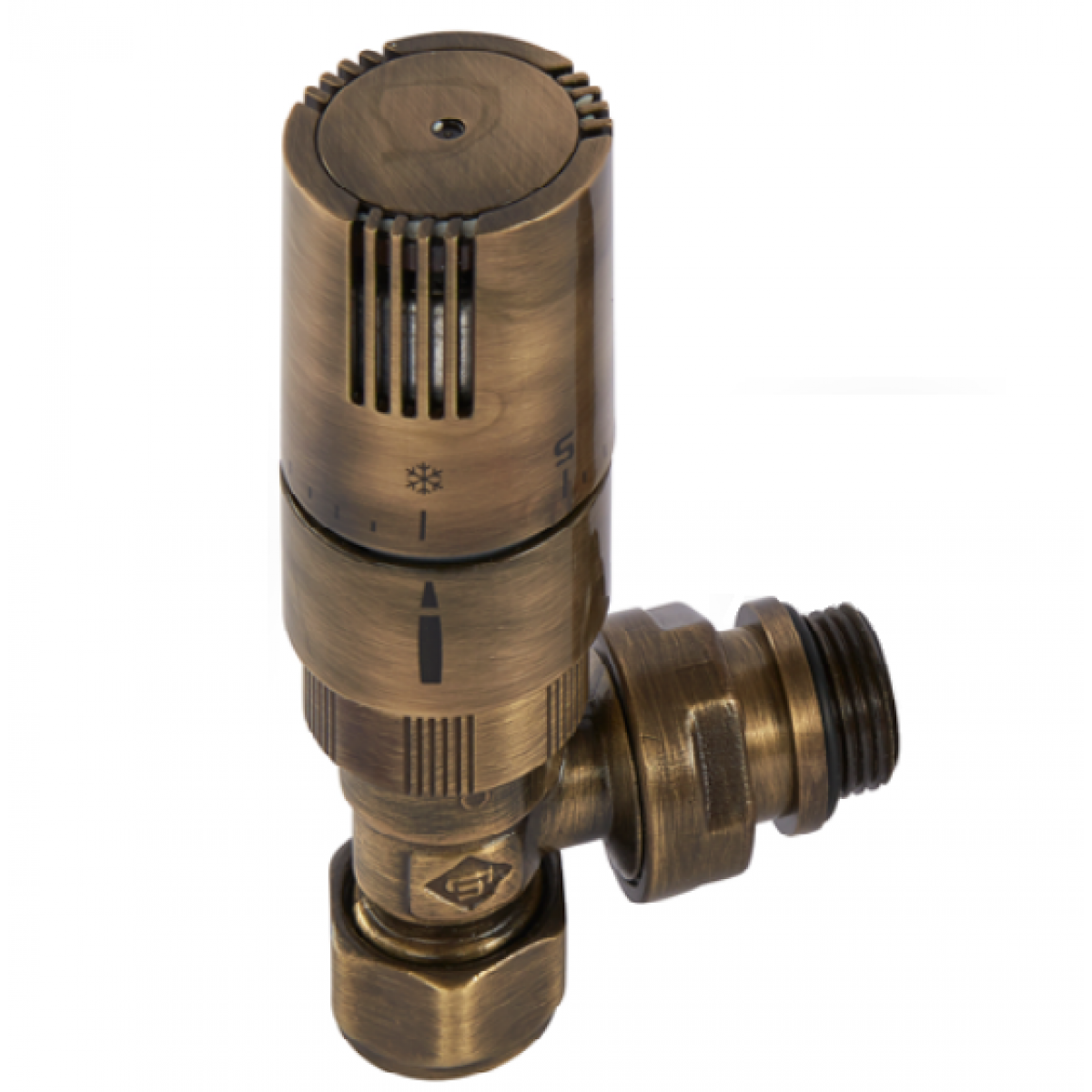 Kingston Angled TRV Set - Antique Brass