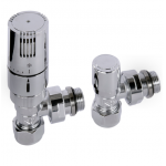 Kingston Angled TRV Set - Chrome