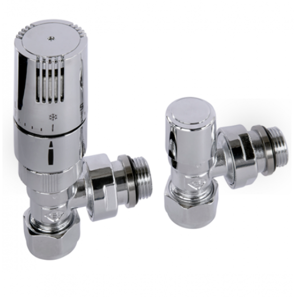 Kingston Angled TRV Set - Chrome