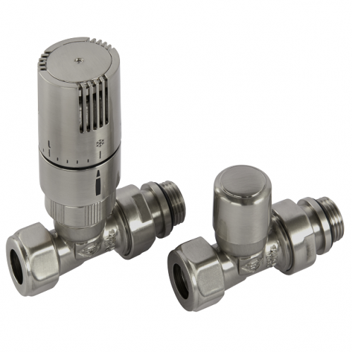 Kingston Straight TRV Set - Nickel - Kingston TRV Range