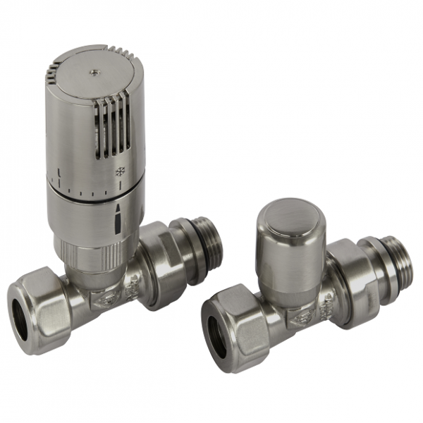 Kingston Straight TRV Set - Nickel Kingston Straight TRV Set - Nickel