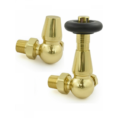 Lambeth Corner TRV Set - Polished Brass - Lambeth TRV Range