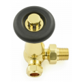 Lambeth Corner TRV Set - Polished Brass Lambeth Corner TRV Set - Polished Brass