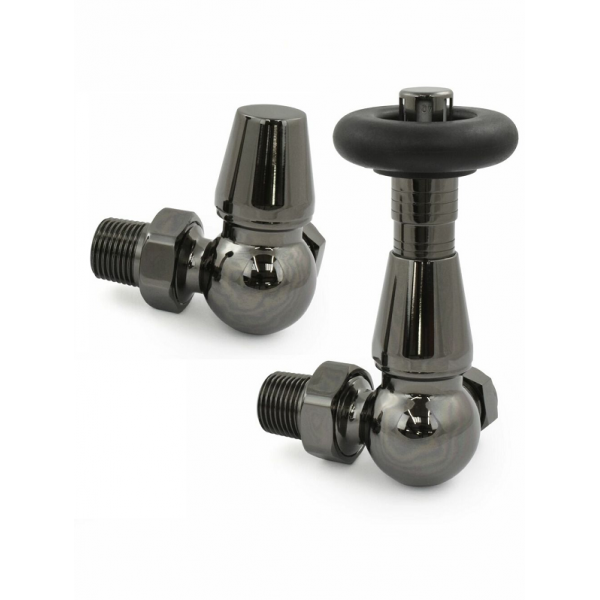 Lambeth Corner TRV Set - Black Nickel Lambeth Corner TRV Set - Black Nickel
