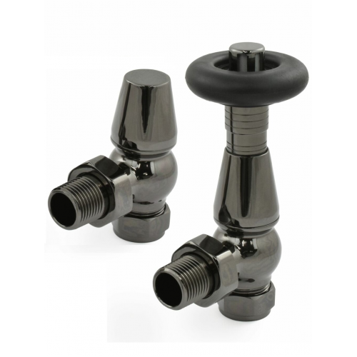 Lambeth Angled TRV Set - Black Nickel - Lambeth TRV Range