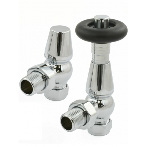 Lambeth Angled TRV Set - Polished Chrome - Lambeth TRV Range