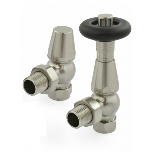 Lambeth Angled TRV Set - Satin Nickel Lambeth Angled TRV Set - Satin Nickel