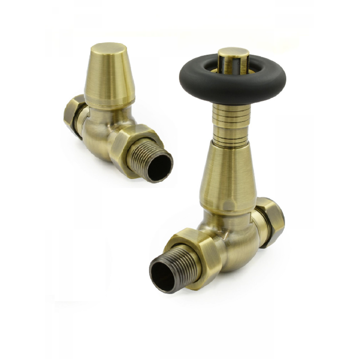 Lambeth Straight TRV Set - Antique Brass