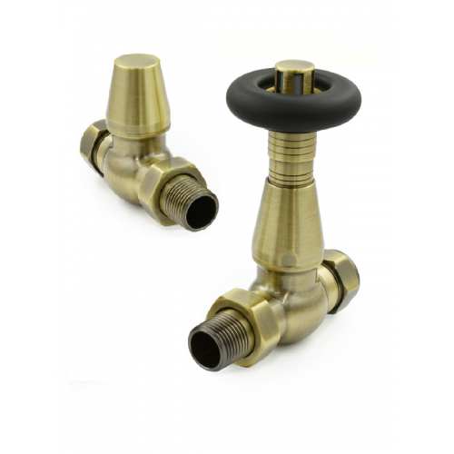 Lambeth Straight TRV Set - Antique Brass - Lambeth TRV Range