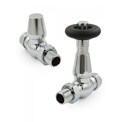 Lambeth Straight TRV Set - Polished Chrome - Lambeth TRV Range