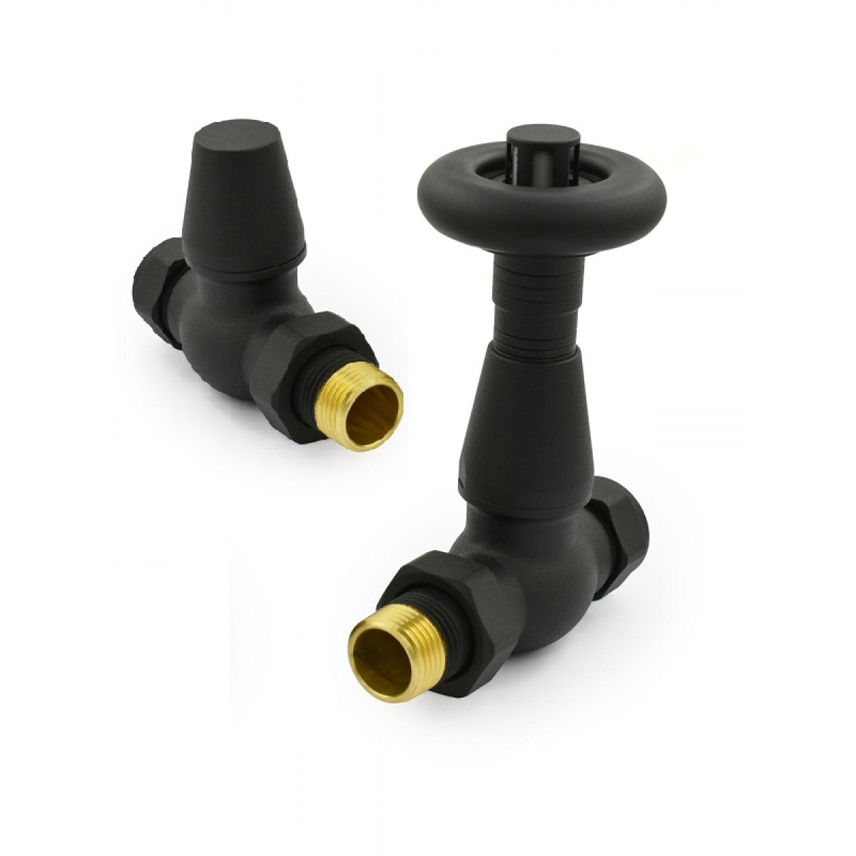 Lambeth Straight TRV Set - Textured Black