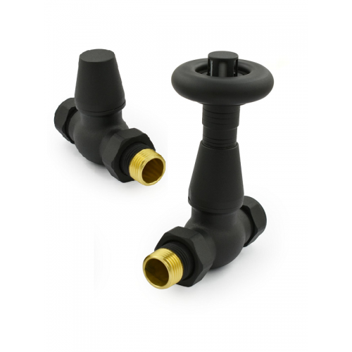 Lambeth Straight TRV Set - Textured Black - Lambeth TRV Range