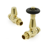 Lambeth Straight TRV Set - Unlacquered Brass
