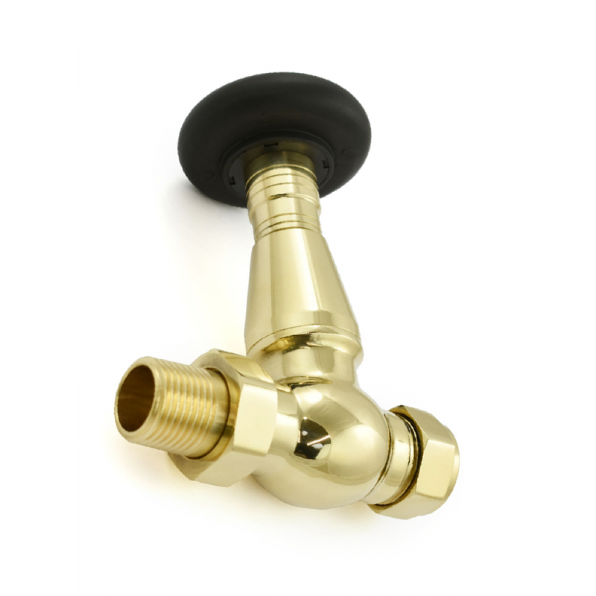 Lambeth Straight TRV Set - Unlacquered Brass