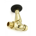 Lambeth Straight TRV Set - Unlacquered Brass