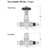 Lambeth Straight TRV Set - Satin Nickel