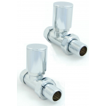 Milan Straight Manual Valve - Chrome