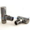 Milan Angled Manual Valve - Black Nickel