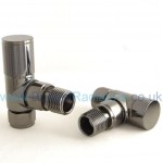 Milan Angled Manual Valve - Black Nickel