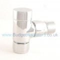 Milan Angled Manual Valve - Chrome