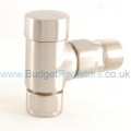Milan Angled Manual Valve - Satin Nickel