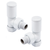Milan Angled Manual Valve - White