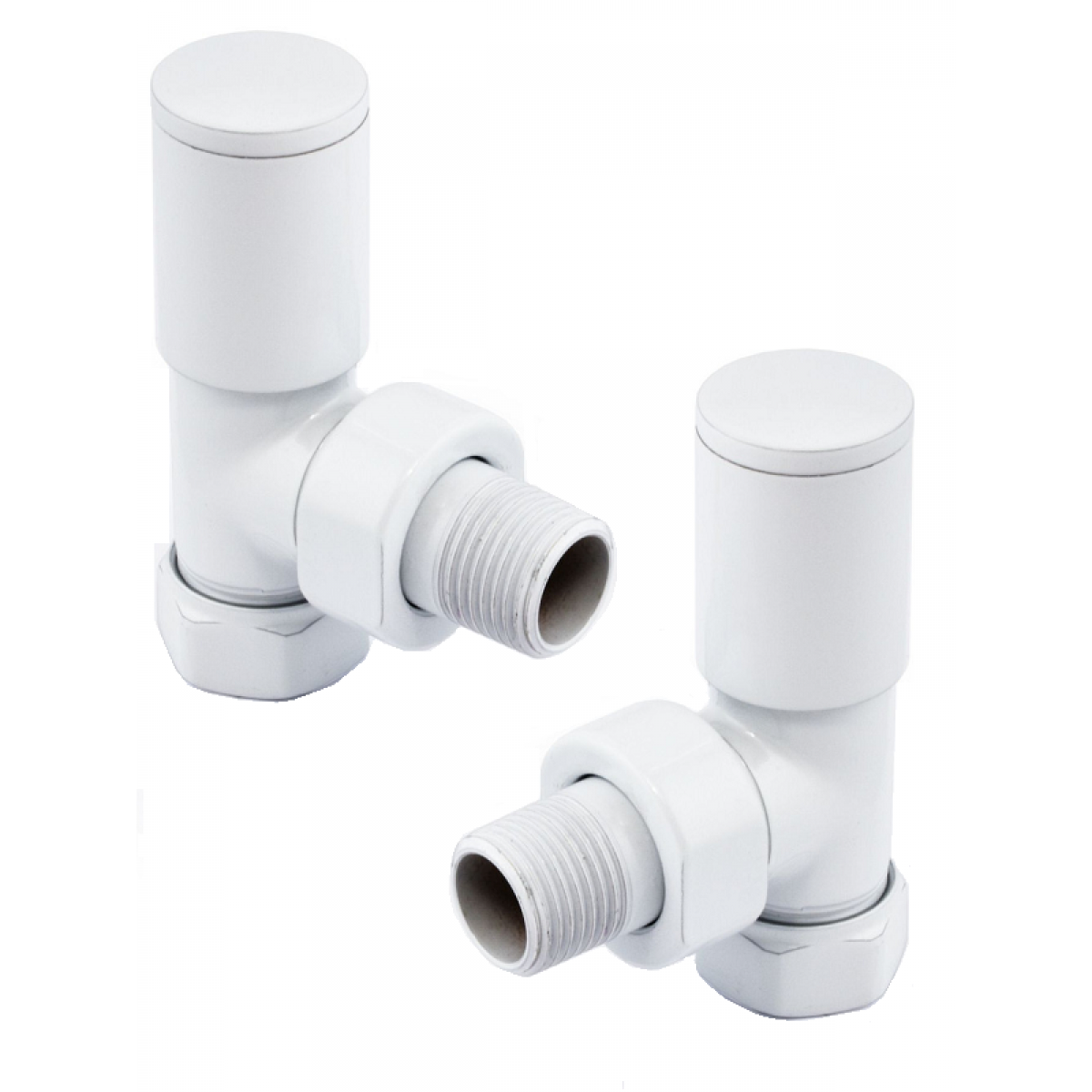 Milan Angled Manual Valve - White